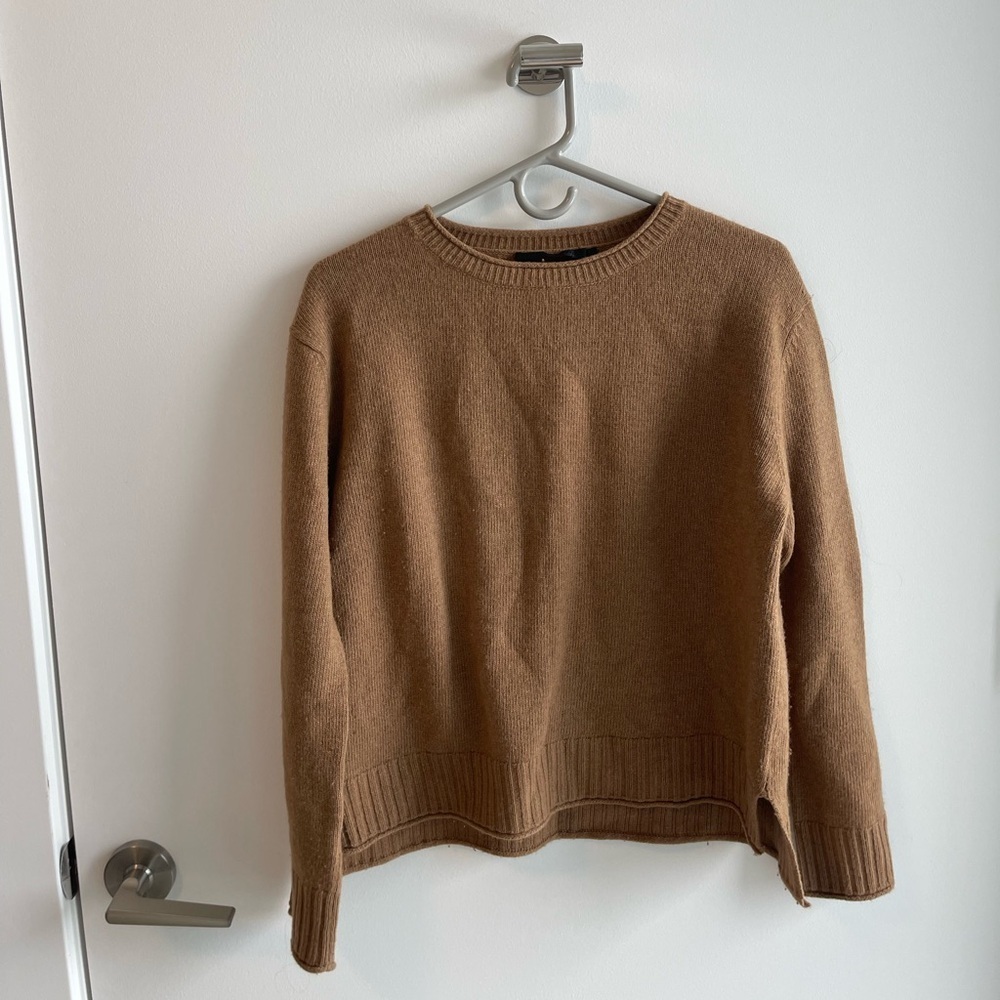 Jenni Kayne Brown Crew Sweater